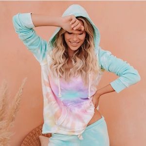 Vici Utopia tie dye sweatshirt